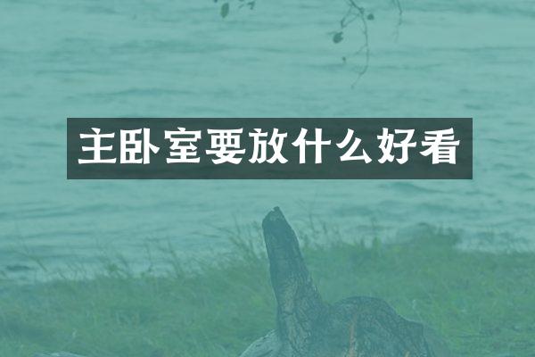 主卧室要放什么好看