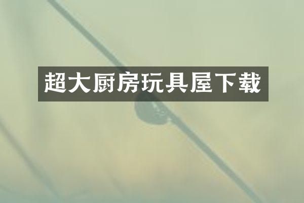 超大厨房玩具屋下载