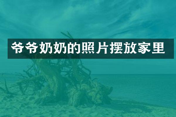 爷爷奶奶的照片摆放家里