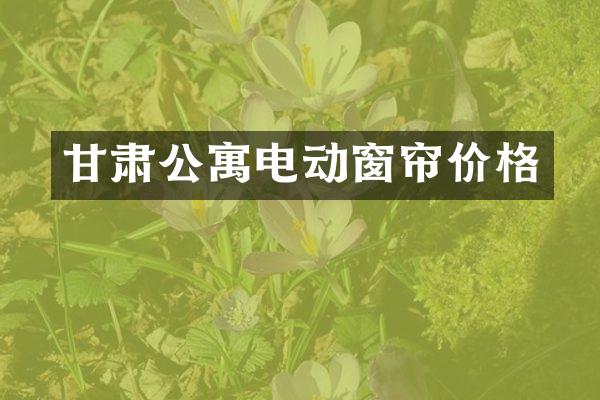 甘肃公寓电动窗帘价格
