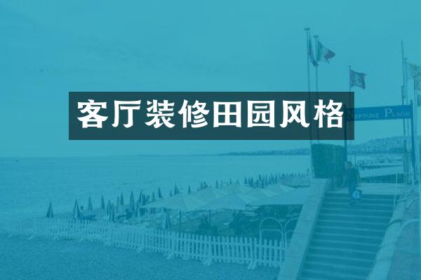 客厅装修田园风格