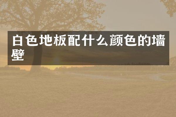 白色地板配什么颜色的墙壁