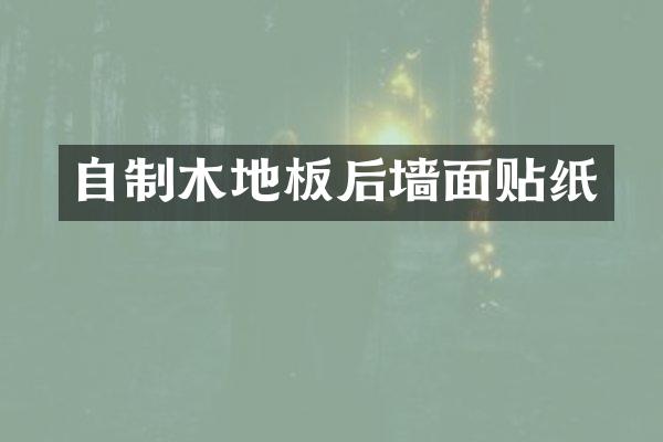 自制木地板后墙面贴纸