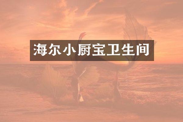 海尔小厨宝卫生间