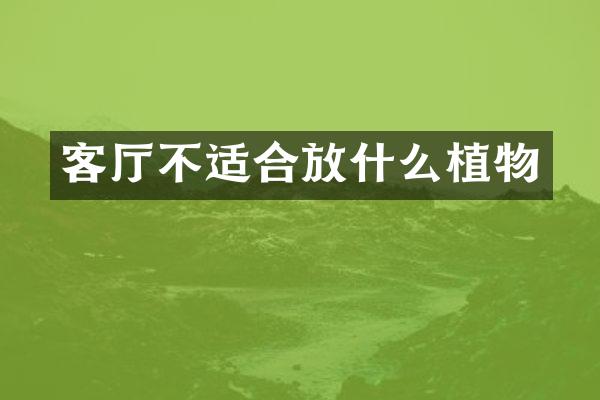 客厅不适合放什么植物