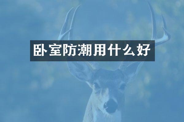 卧室防潮用什么好