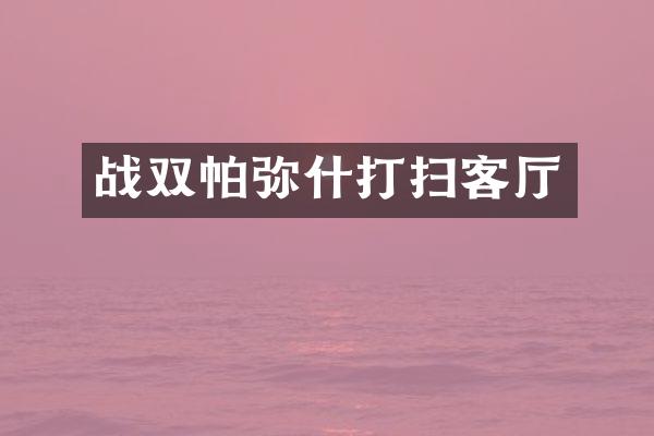 战双帕弥什打扫客厅