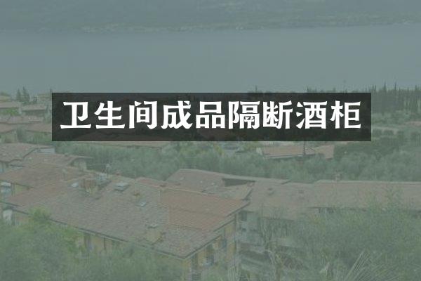 卫生间成品隔断酒柜