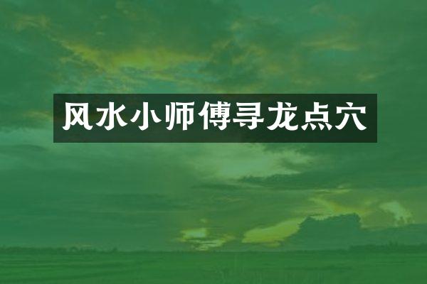 风水小师傅寻龙点穴