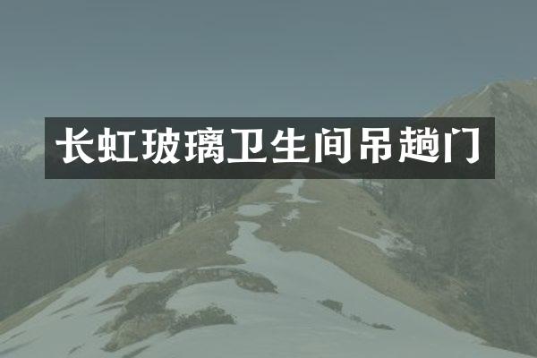 长虹玻璃卫生间吊趟门