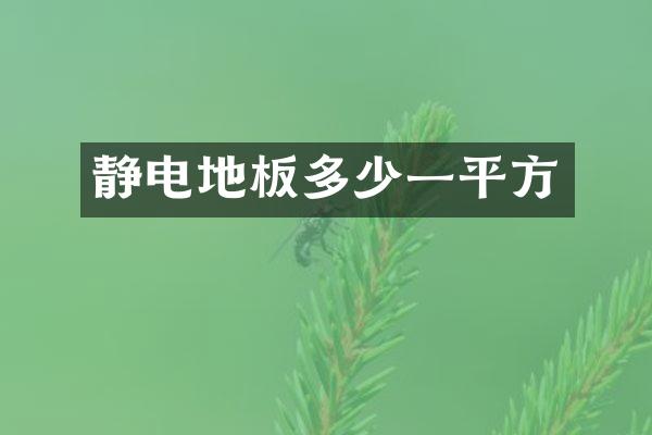 静电地板多少一平方