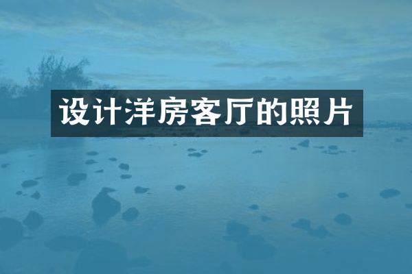 设计洋房客厅的照片