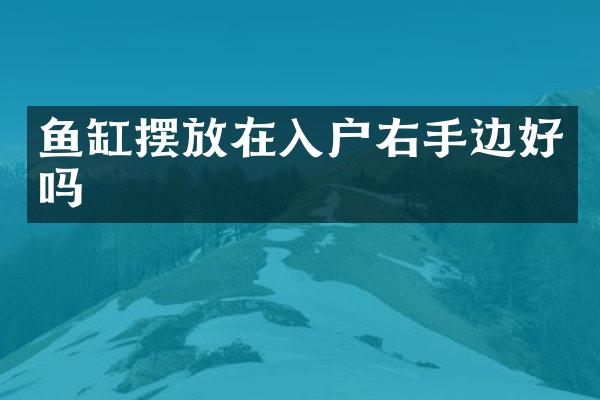 鱼缸摆放在入户右手边好吗