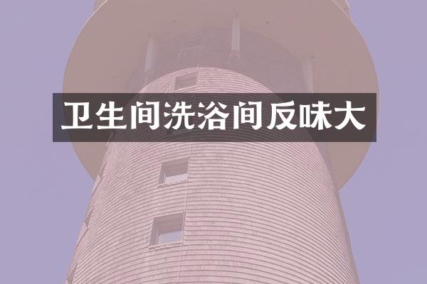 卫生间洗浴间反味大