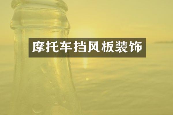 摩托车挡风板装饰