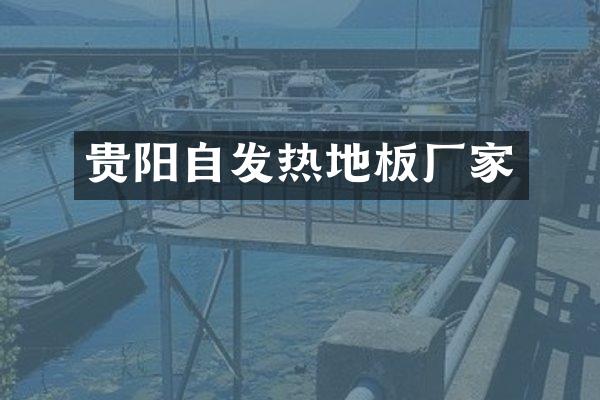 贵阳自发热地板厂家