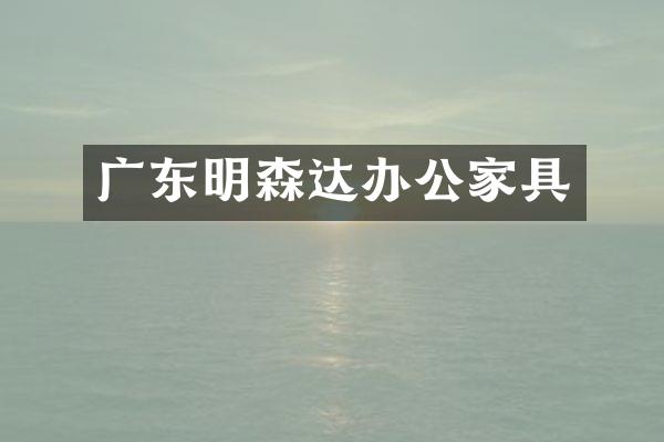 广东明森达办公家具