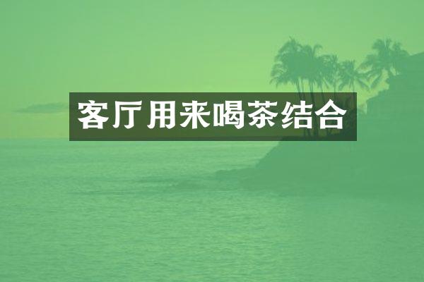 客厅用来喝茶结合