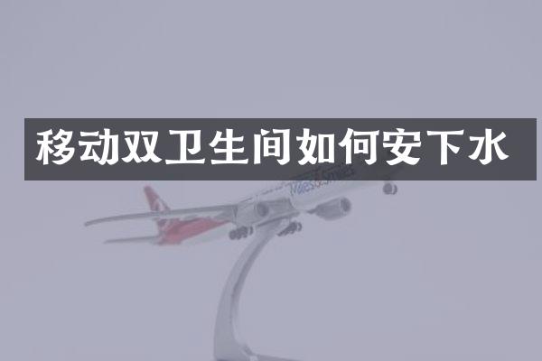 移动双卫生间如何安下水