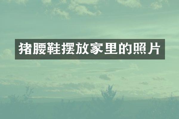 猪腰鞋摆放家里的照片