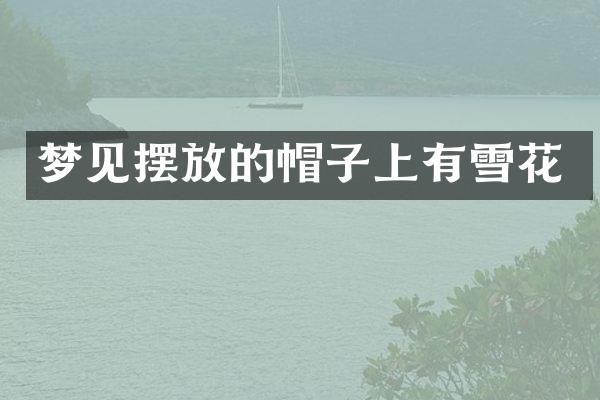 梦见摆放的帽子上有雪花