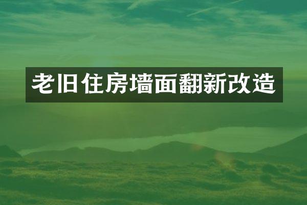 老旧住房墙面翻新改造