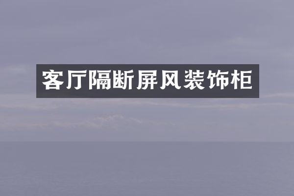客厅隔断屏风装饰柜