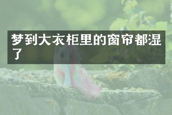 梦到大衣柜里的窗帘都湿了