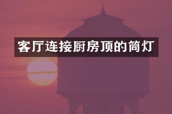 客厅连接厨房顶的筒灯