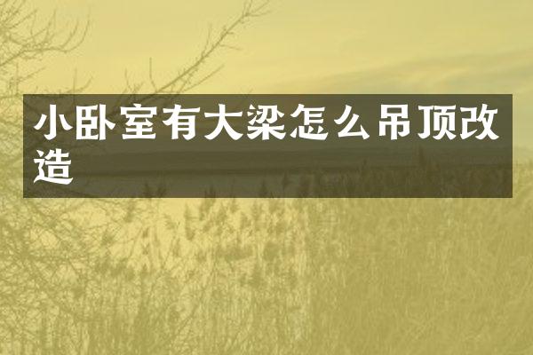 小卧室有大梁怎么吊顶改造