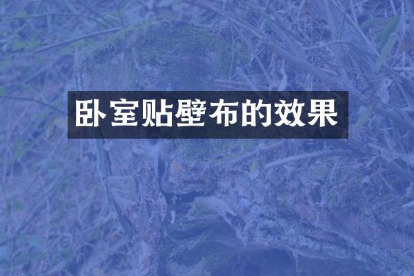 卧室贴壁布的效果