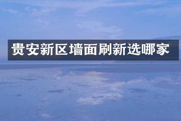 贵安新区墙面刷新选哪家