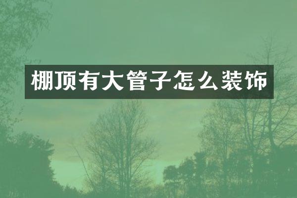 棚顶有大管子怎么装饰