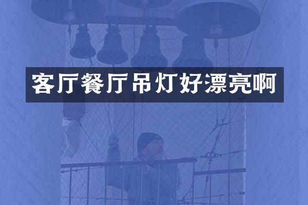 客厅餐厅吊灯好漂亮啊