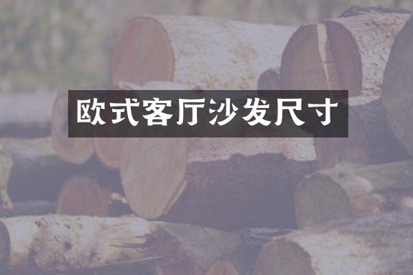 欧式客厅沙发尺寸
