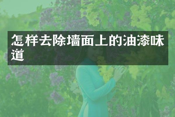 怎样去除墙面上的油漆味道