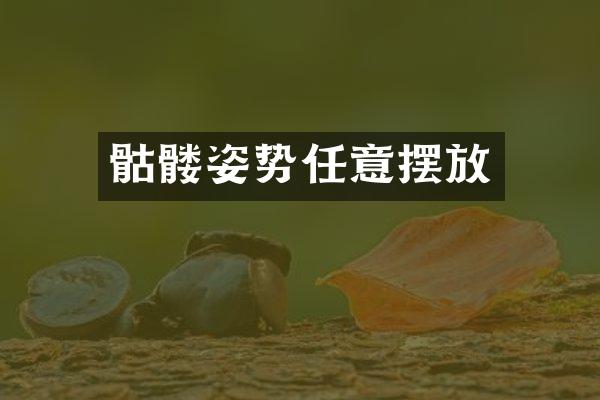 骷髅姿势任意摆放