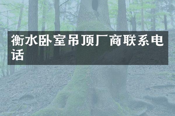 衡水卧室吊顶厂商联系电话