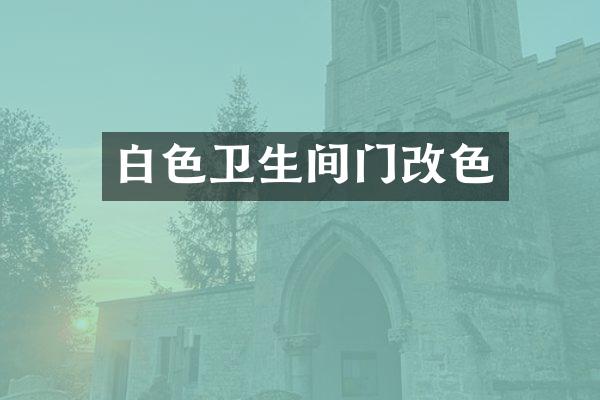 白色卫生间门改色