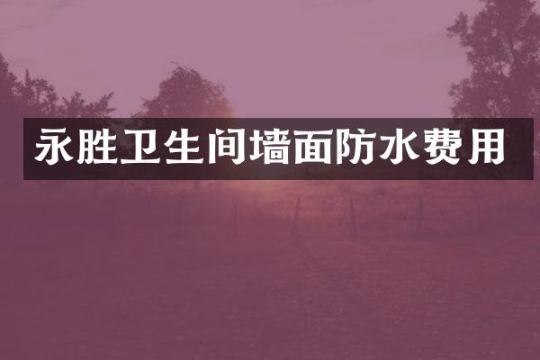 永胜卫生间墙面防水费用