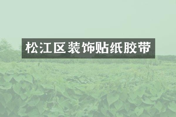 松江区装饰贴纸胶带
