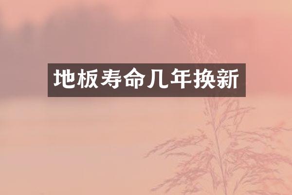 地板寿命几年换新