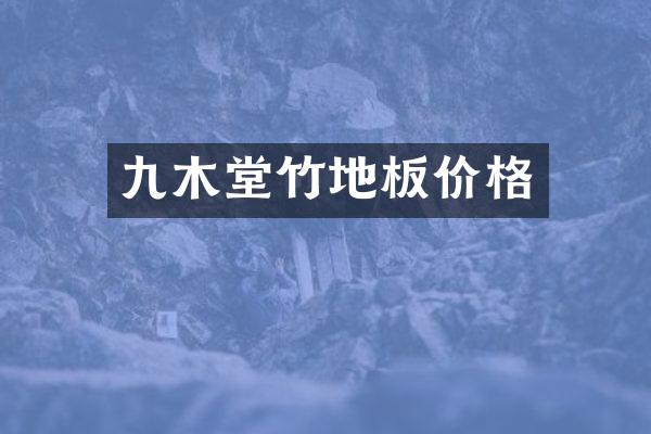 九木堂竹地板价格