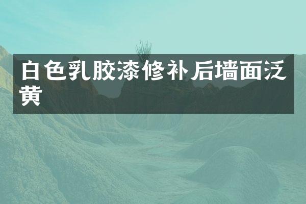 白色乳胶漆修补后墙面泛黄