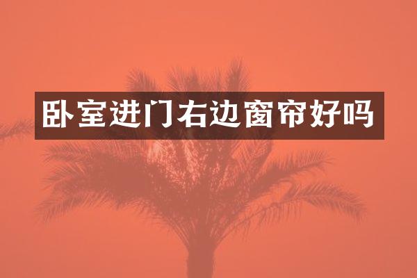 卧室进门右边窗帘好吗