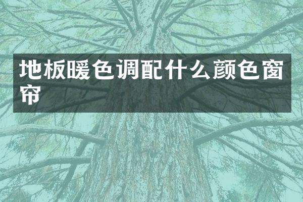 地板暖色调颜色窗帘