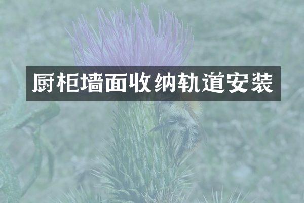 厨柜墙面收纳轨道安装