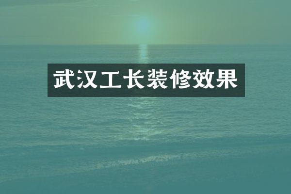 武汉工长装修效果