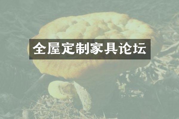 全屋定制家具论坛