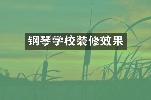 钢琴学校装修效果